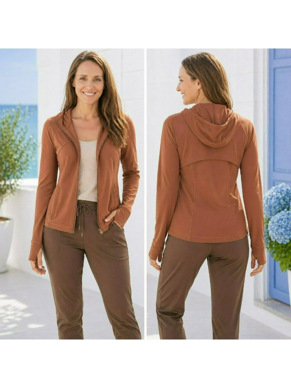 Lululemon Define Hoodie Jacket "NULU" Womens 8 Zip-Up Pockets Thumbholes
